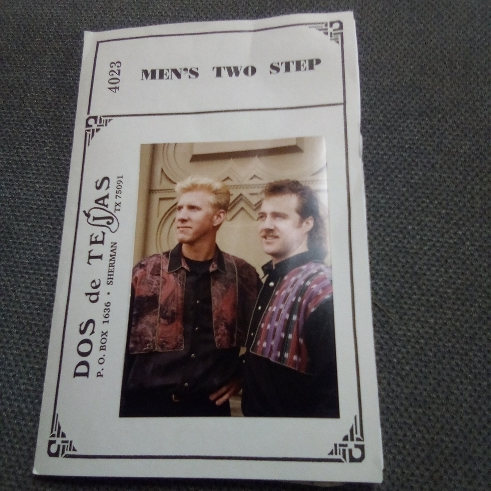 Dos de Tejas Sewing Pattern 4023 Men's Two Step Men's Western Shirt Rodeo Shirt